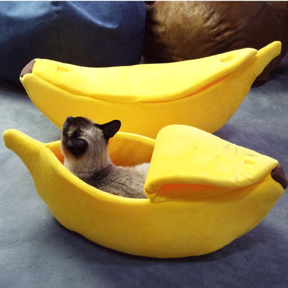 Small Pet Bed Banana Shape